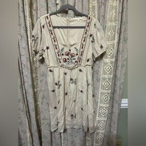 3/$30 Kings Road Floral Embroidered Cottagecore Boho Dress Size XL